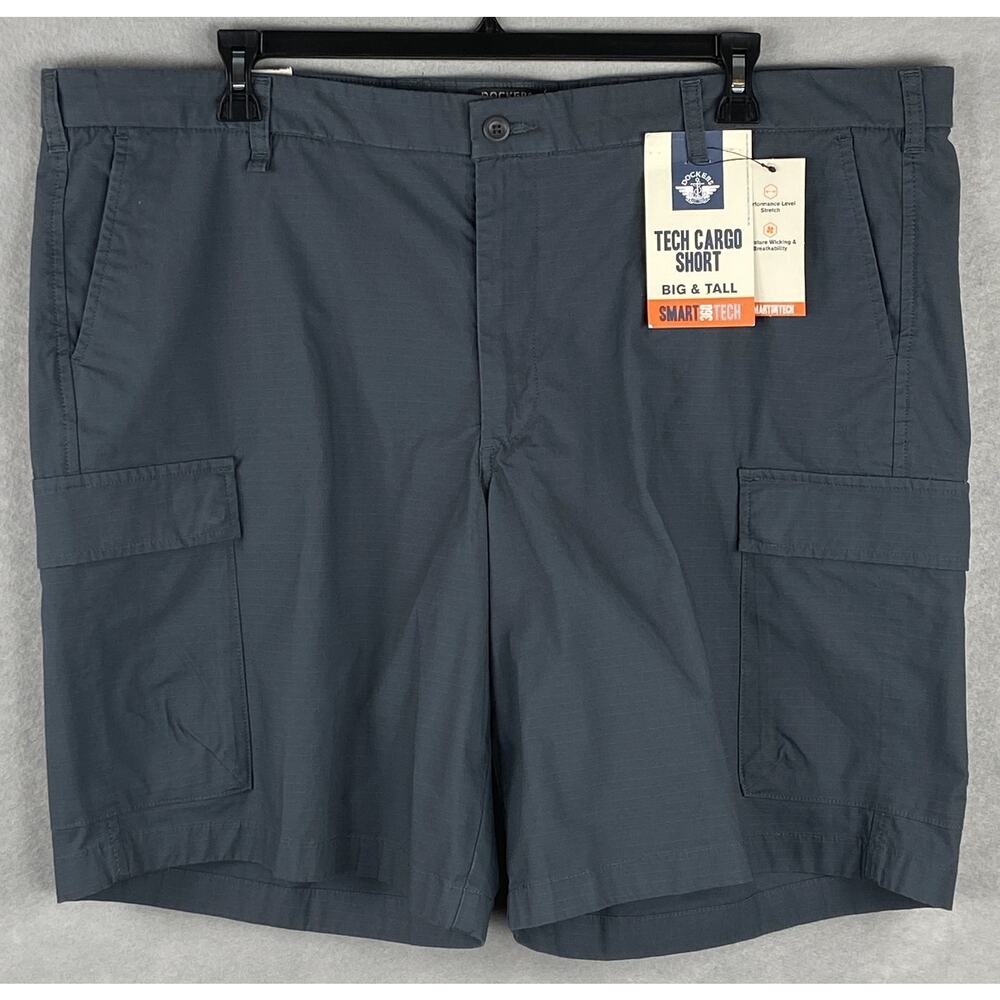 Dockers Men's Tech Cargo Shorts - Dark Blue - Picture 2 of 10
